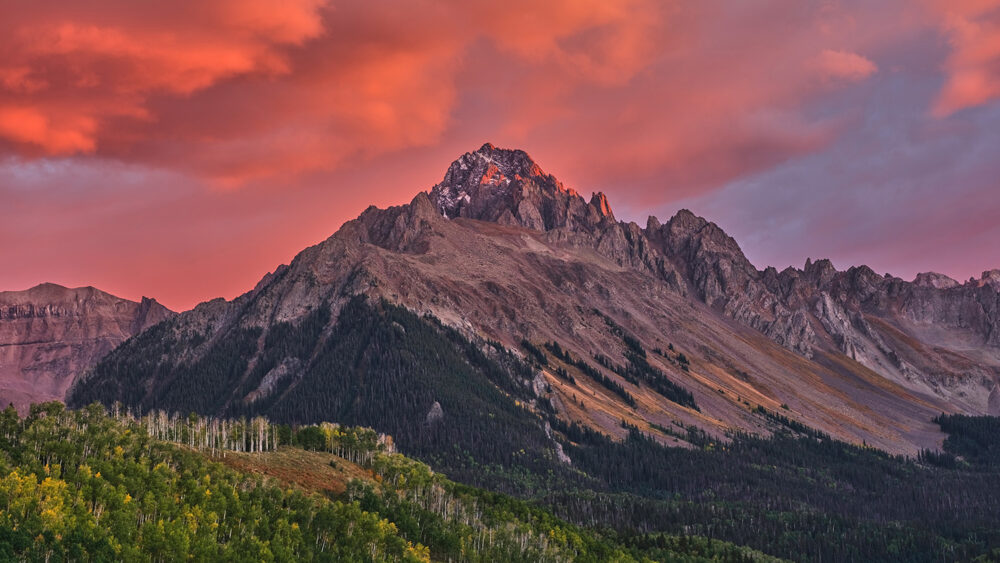 "Mountain on Fire – Colorado Sunset"