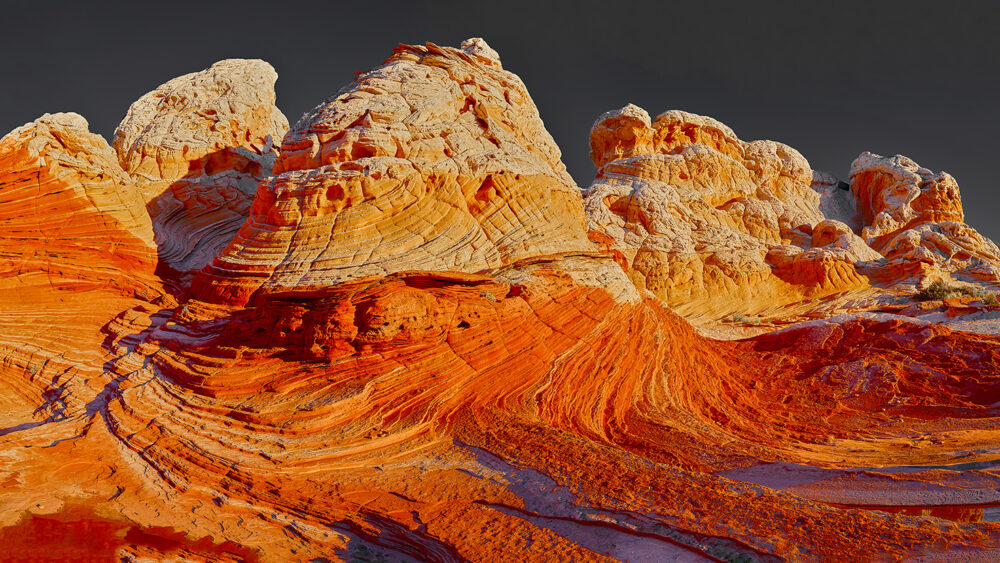 "Stone Waves at Sunrise – White Pocket, Arizona"