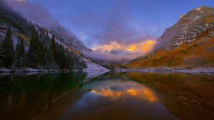 "Golden Veil – Maroon Bells, Colorado"